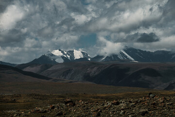 The road from Kosh-Agach to Belyashi village in the Altai Republic