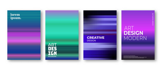 Cover templates with fluid gradients vector illustration