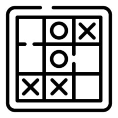 Logical game icon outline vector. Logic activity. Task puzzle