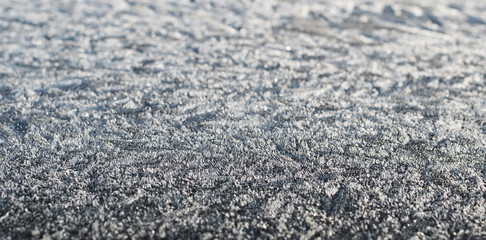 Naklejka premium Texture image of a surface covered with frost