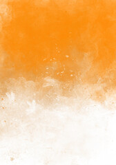 Abstract orange and white watercolor background. Watercolor background for invitations, cards, posters. Texture, abstract background, color splashing