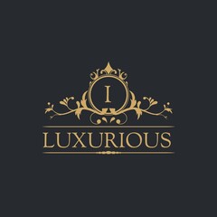 Luxury Logo template in vector for Restaurant, Royalty, Boutique, Cafe, Hotel, Heraldic, Jewelry, Fashion and other vector illustrations