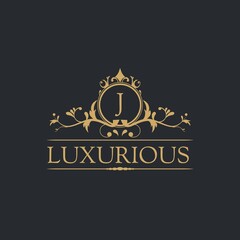 Luxury Logo template in vector for Restaurant, Royalty, Boutique, Cafe, Hotel, Heraldic, Jewelry, Fashion and other vector illustrations