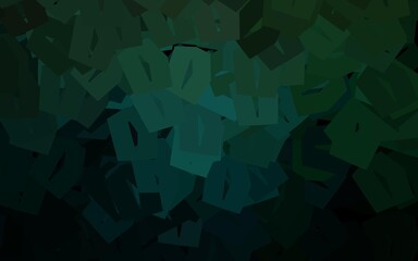 Dark Green vector texture with colorful hexagons.