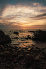 Sunset in mazatlan sinaloa mexico in the pearl of the pacific beautiful vacations