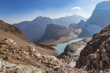 View from Grinnell Glacier Overlook, Glacier National Park, Montana, USA