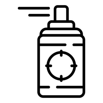 recommend clip art: Insecticide spray icon outline vector. Aerosol bottle. Insect sprayer