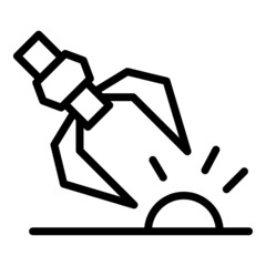 Serial production icon outline vector. Factory process. Manufacture industry