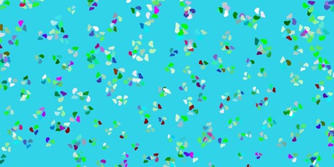 Light multicolor vector texture with memphis shapes.