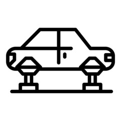 Auto production icon outline vector. Factory robot. Process equipment