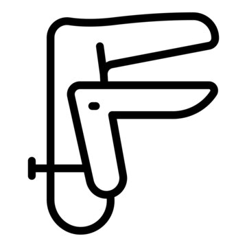 recommend clip art: Gynecology tool icon outline vector. Medical room. Woman health