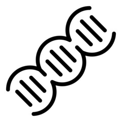 Dna chain icon outline vector. Genetic structure. Healthy human
