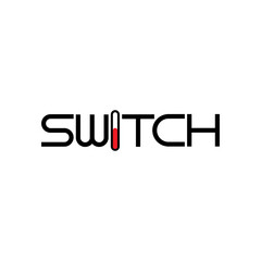 SWITCH letter logo design vector