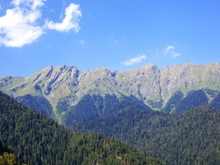 View of mountain ranges at daylight
