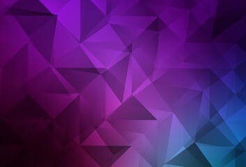 Fototapeta premium Light Pink, Blue vector abstract mosaic pattern.