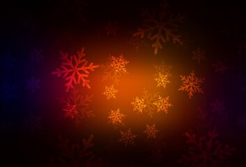Dark Red vector pattern in Christmas style.