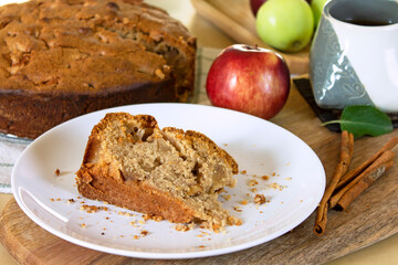 Homemade apple cake.