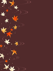 秋の紅葉のイラスト背景