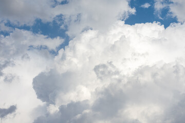 Cumulonimbus clouds after rainy weather