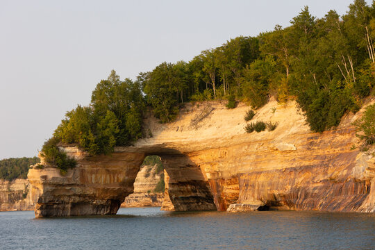 Arch along Pictured Rocks National Lake Shore