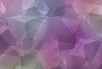 Light Purple, Pink vector template with chaotic poly shapes.
