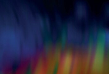 Dark Multicolor vector blurred shine abstract template.