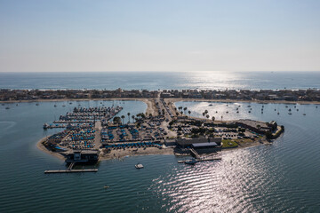 Mission Bay Yacht Club during day with blue sky