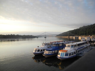 Fototapeta premium boats in the harbor