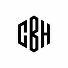 CBH Initial three letter logo hexagon