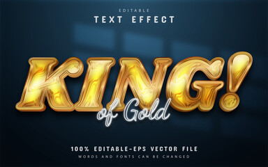 King gold text effect editable