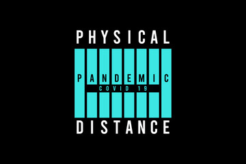 Physical distance ,t-shirt mockup typography [Converted]