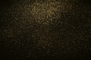Metallic shimmer black rough texture. A lot of sparkles on dark background.