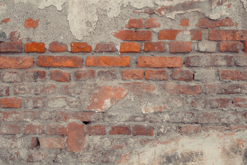 Old brick wall Background made from bricks Wall surface texture