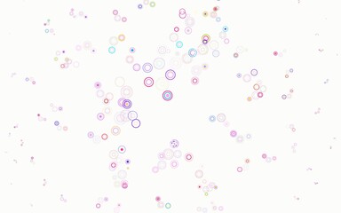 Light Multicolor vector pattern with spheres.