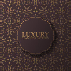 luxury dark seamless pattern background