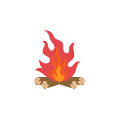 Bonfire icon design template illustration isolated