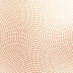 Shiny bokeh twist round on light nude color background. Glittering holiday texture.