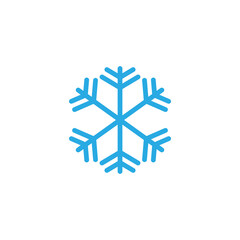 Snowflake icon design template illustration isolated