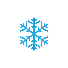 Snowflake icon design template illustration isolated
