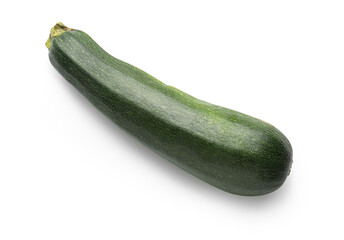 Fresh zucchini on white background