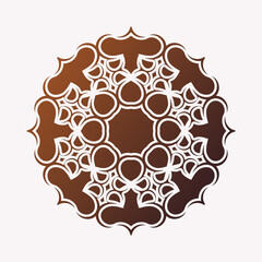 Mandala flat background design template