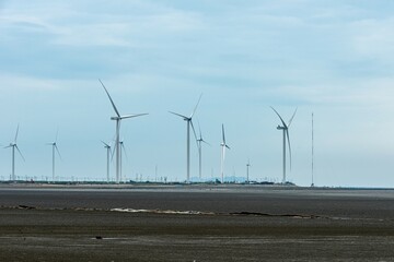 Wind generators in the field