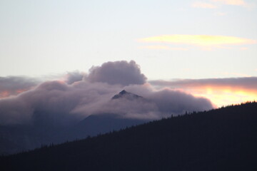 Mountain In The Clouds, Jasper National Park, Alberta