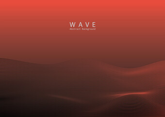 Line Wave Blend Effect Background Template