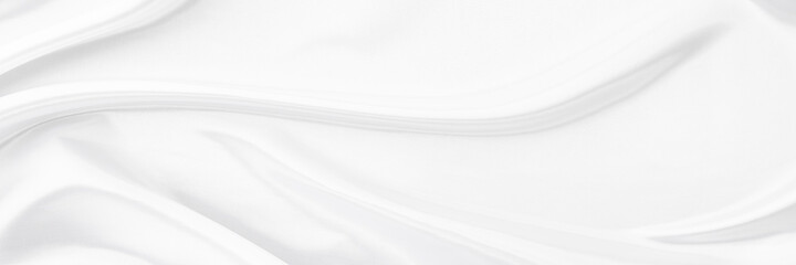 Obraz premium White gray satin texture that is white silver fabric silk background with beautiful soft blur pattern natural.