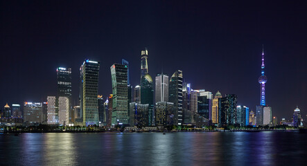 skyline of Shanghai China