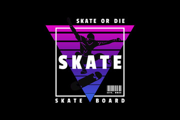 .Skate, design silt retro style