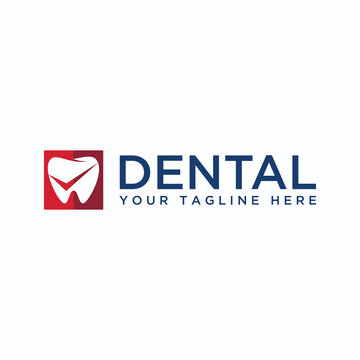 Dental or teeth or Tooth and checklist image graphic icon logo design abstract concept vector stock. Can be used as a knob related to oral care or health