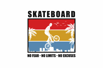 Skateboard, design sleety retro style