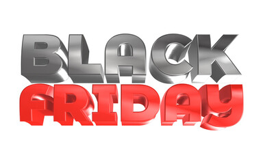 3d render of a black friday